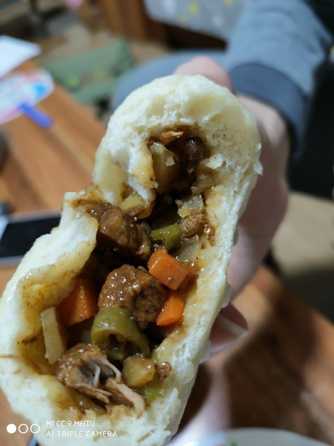 豆角红烧肉包子