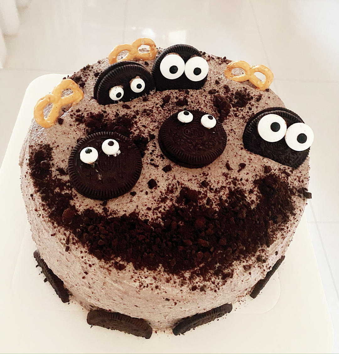 奥利奥海盐咸奶油戚风蛋糕8寸