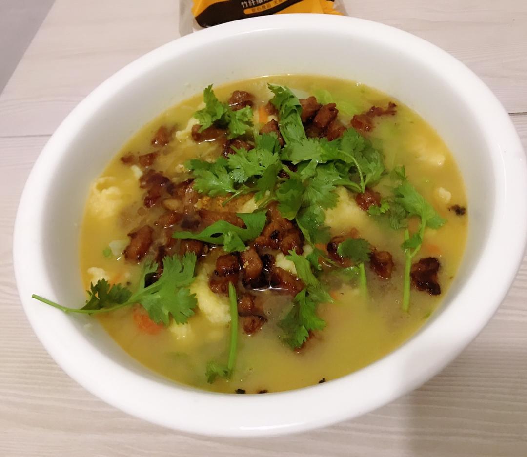 蔬菜鸡蛋面疙瘩