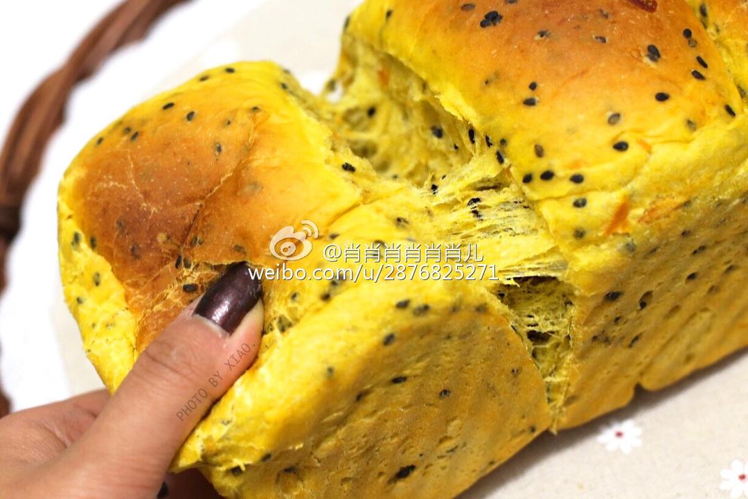 无糖少油 全麦南瓜吐司 一次发酵 【健康烘培】的做法