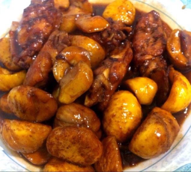 板栗炒鸡翅