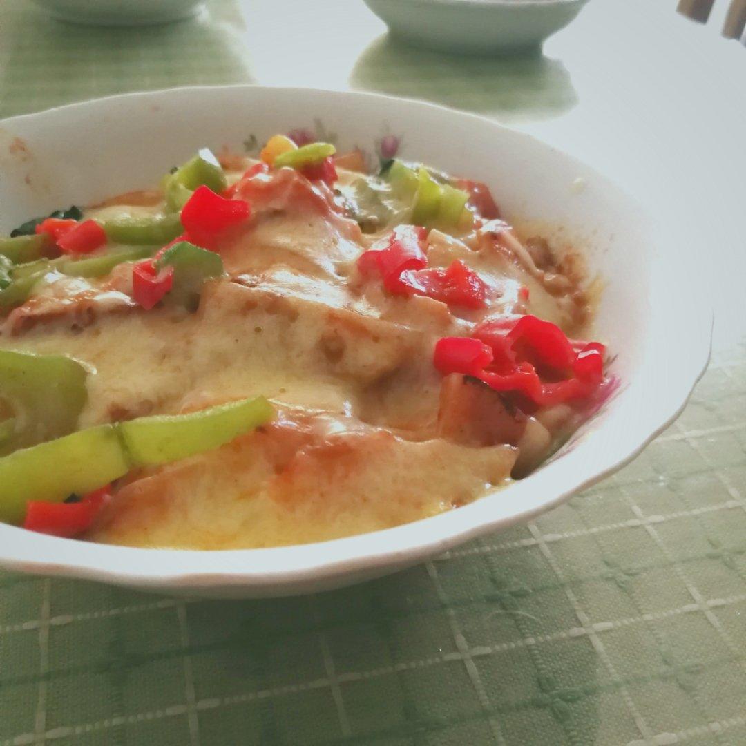 番茄鸡肉浓情焗饭【两人份】