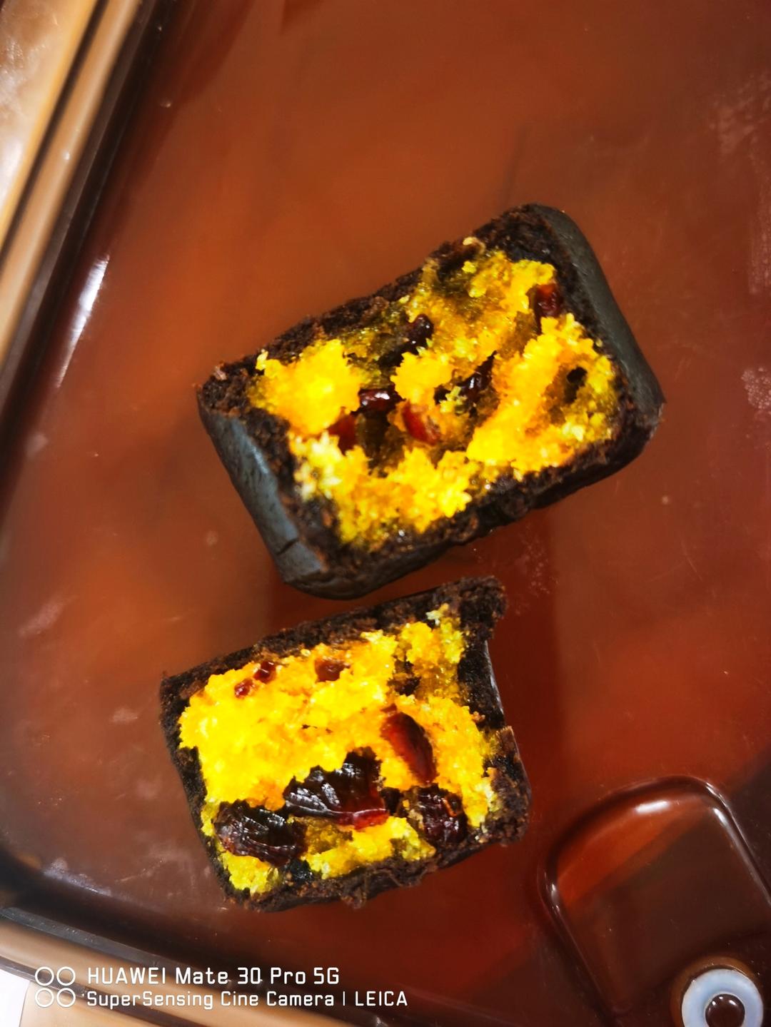 巧克力蔓越莓乳酪椰蓉月饼（含超快手馅料制作｜无蛋｜无需炒制）