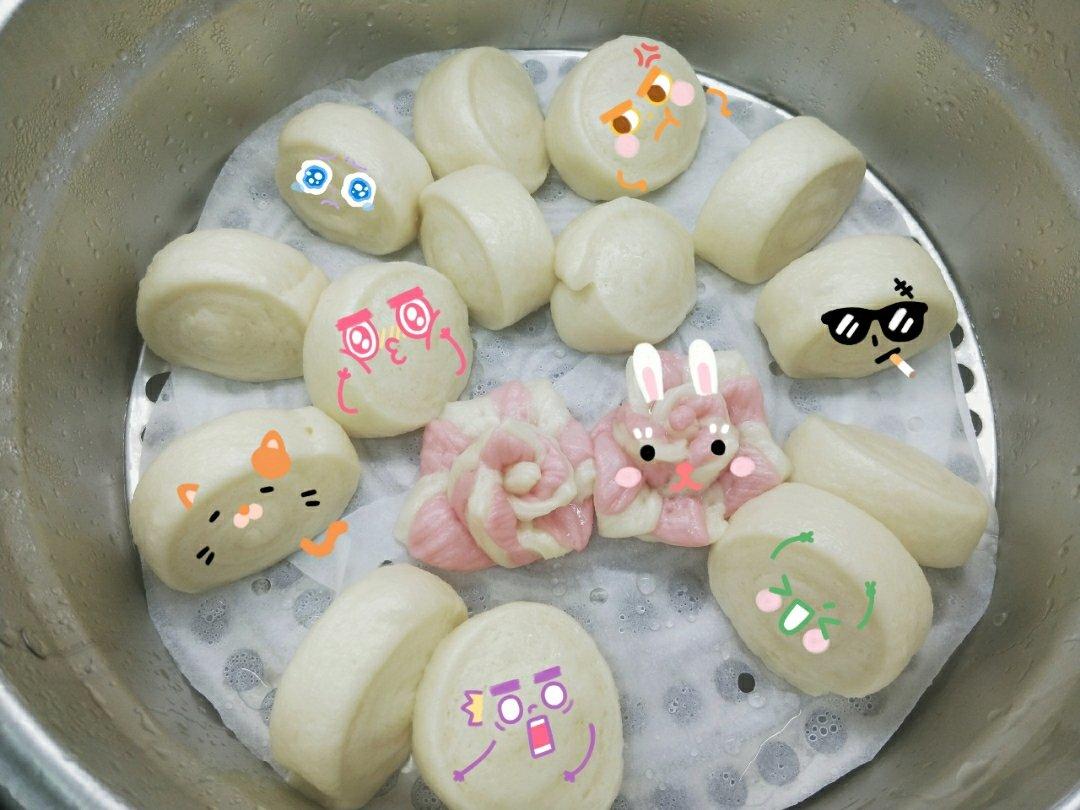 双色花馒头