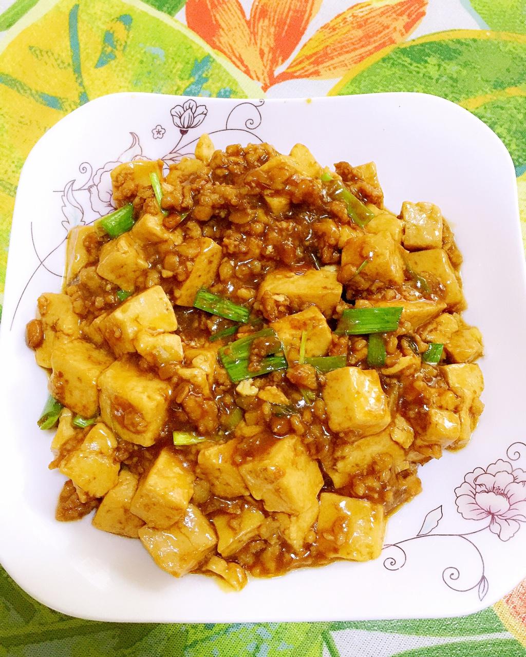 aa张楚研做的红烧肉末豆腐