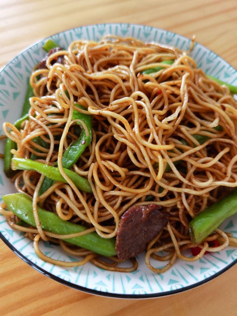 地道老北京扁豆焖面 豆角焖面 太好吃小心吃撑哦