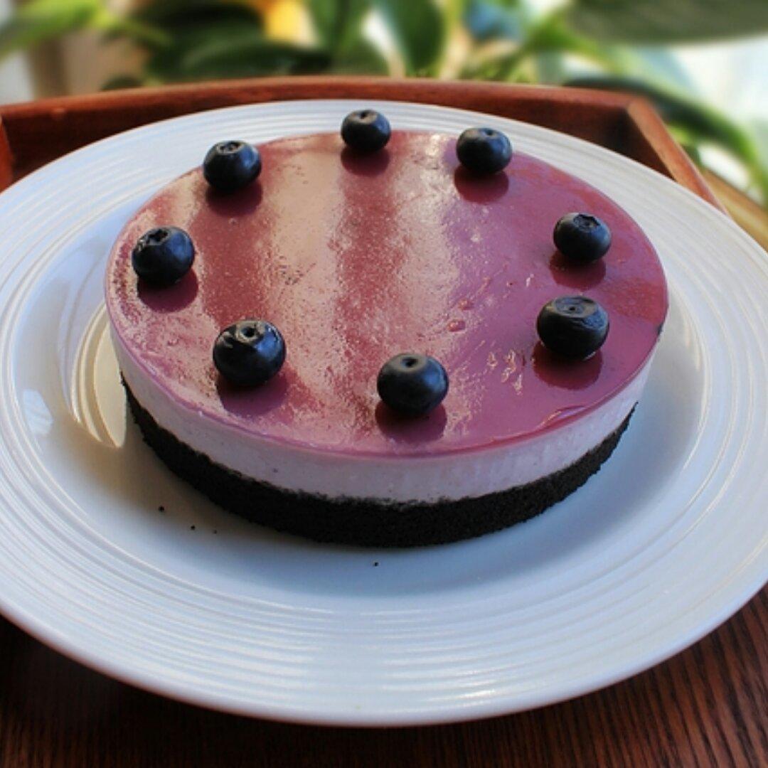 蓝莓慕斯