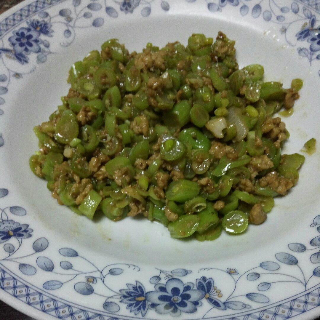 肉沫豆角下饭菜