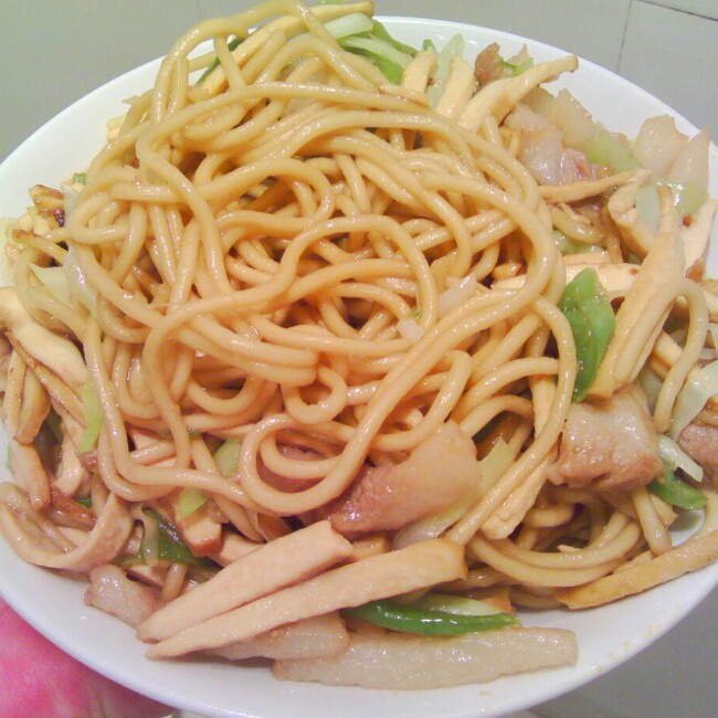 杂蔬炒面