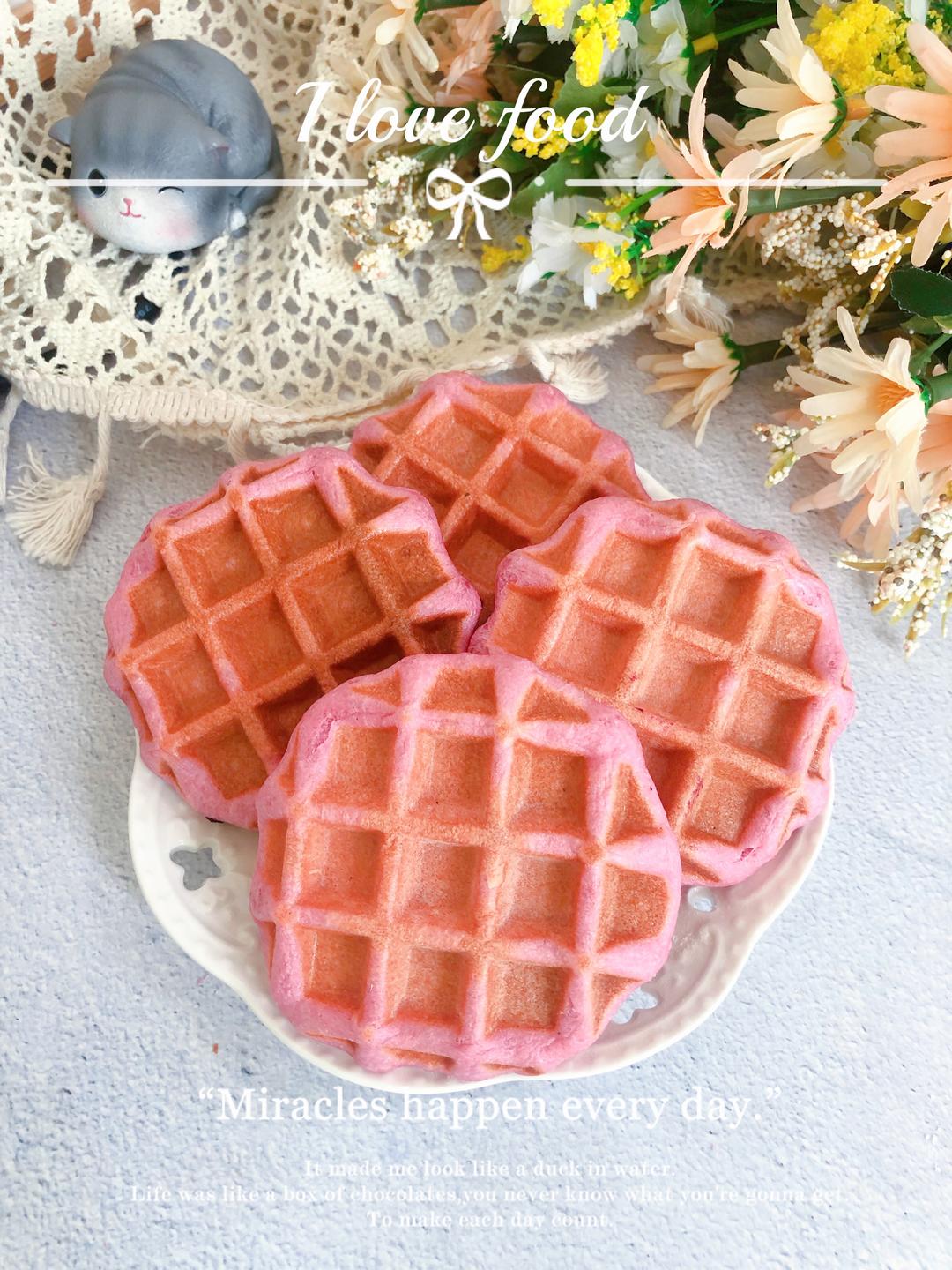 梦幻紫薯华夫饼的做法