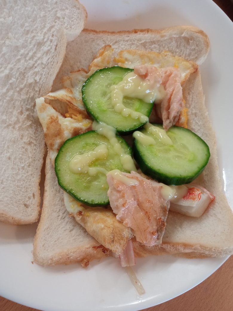 简单健康早餐三明治的做法