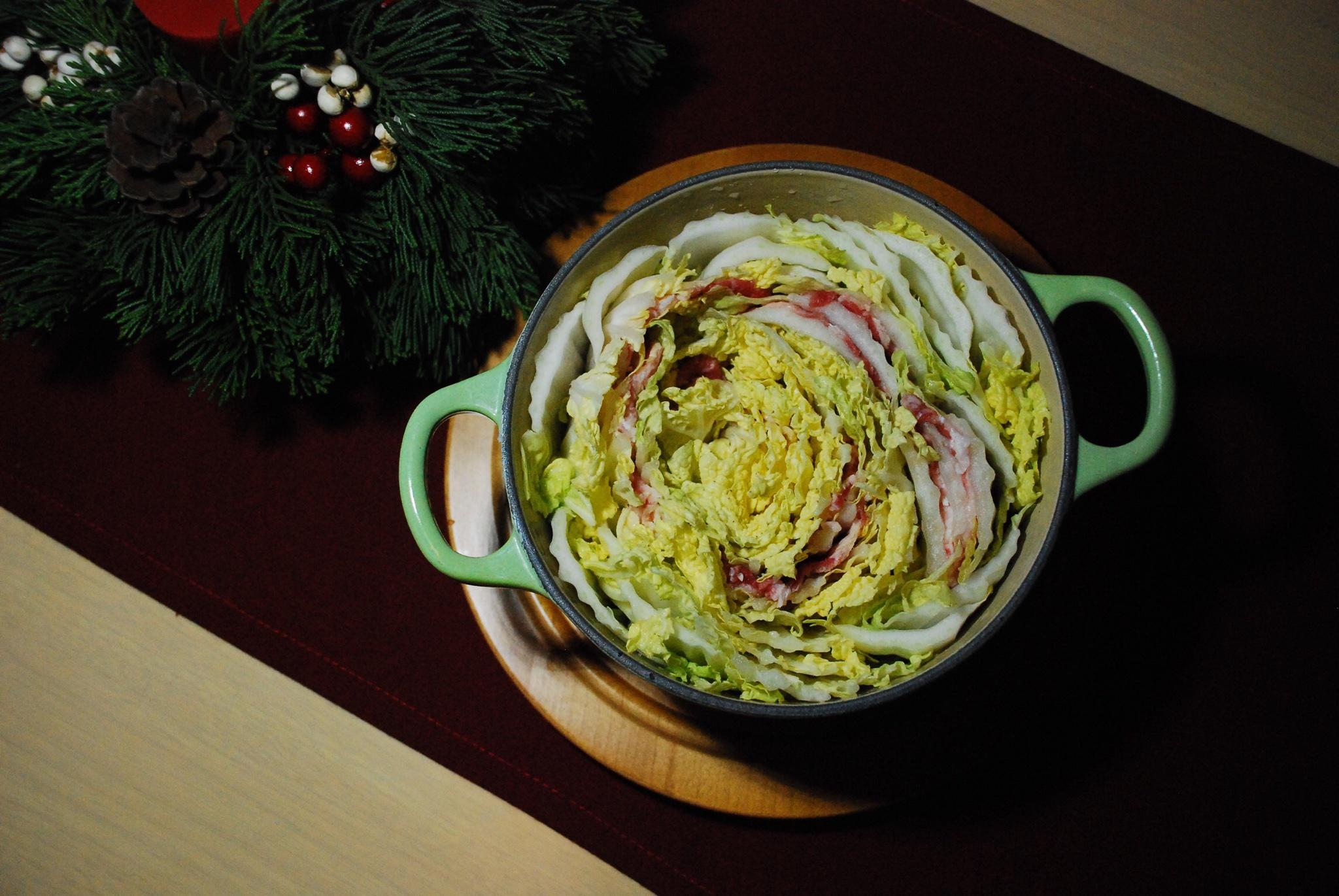 冬日暖暖白菜千层锅的做法