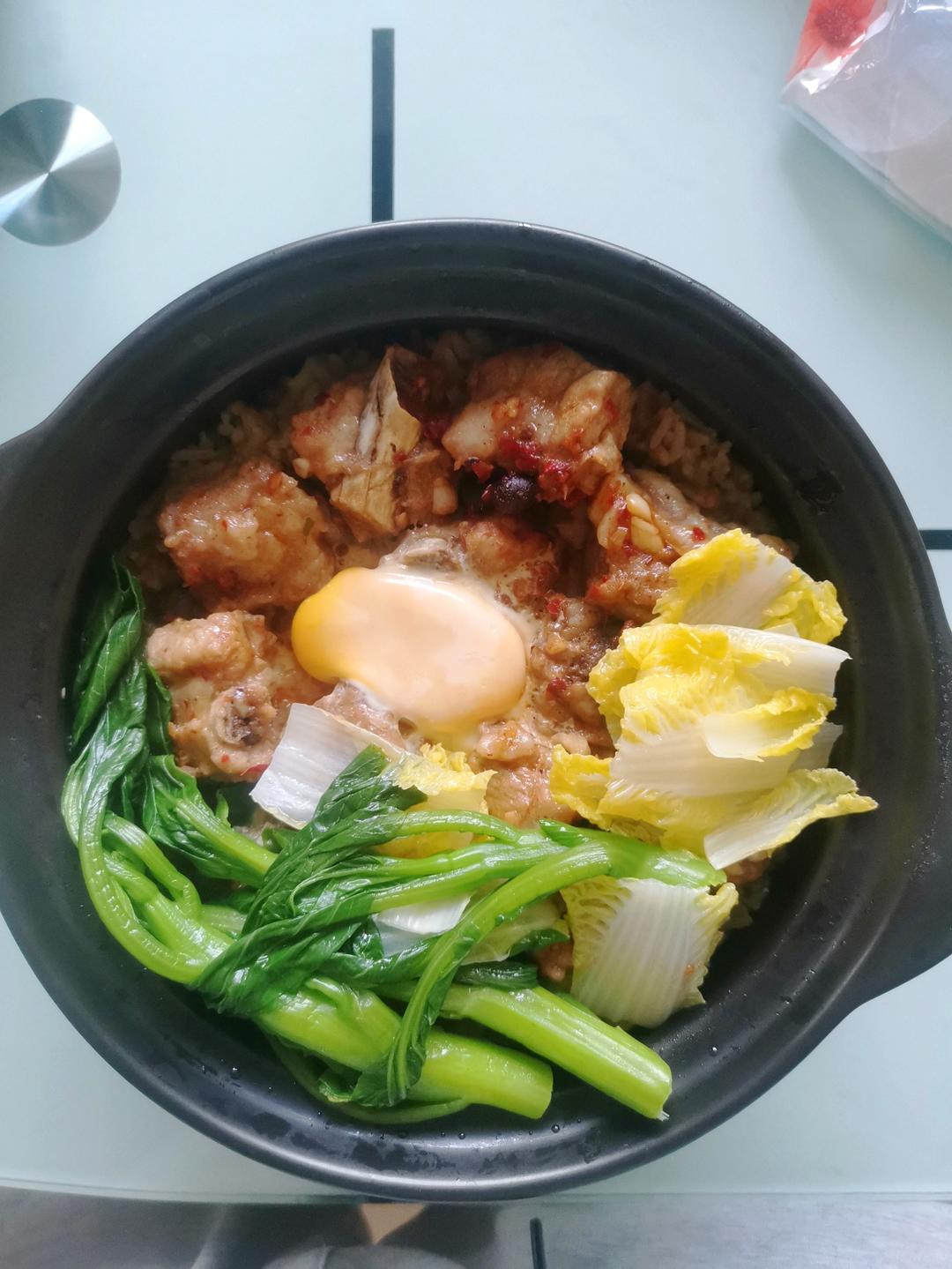 可以出摊的【豉汁排骨煲仔饭】锅巴香脆排骨软嫩！