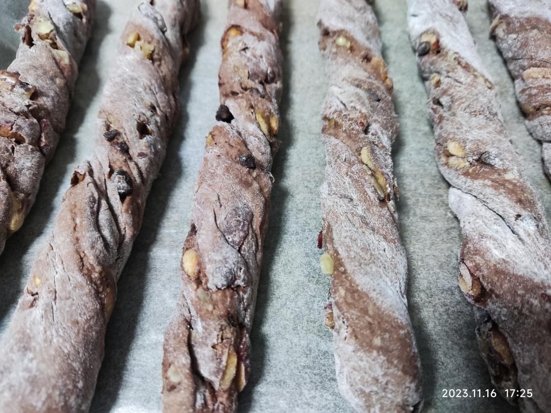 『超香的』全麦可可坚果棒|超级简单的扭棍面包