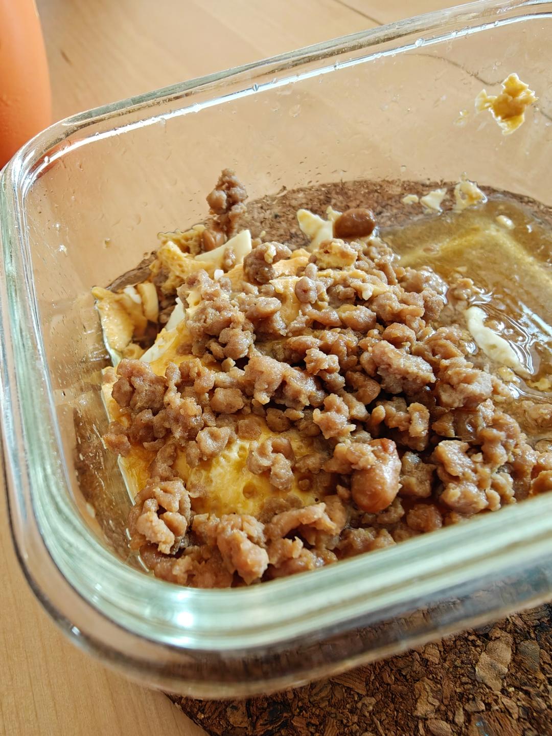 鸡蛋豆腐蒸肉沫