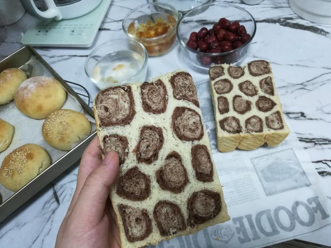 可可味鹿纹吐司（水合法）