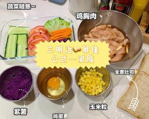 【减脂快手三明治最佳公式】的做法 步骤1