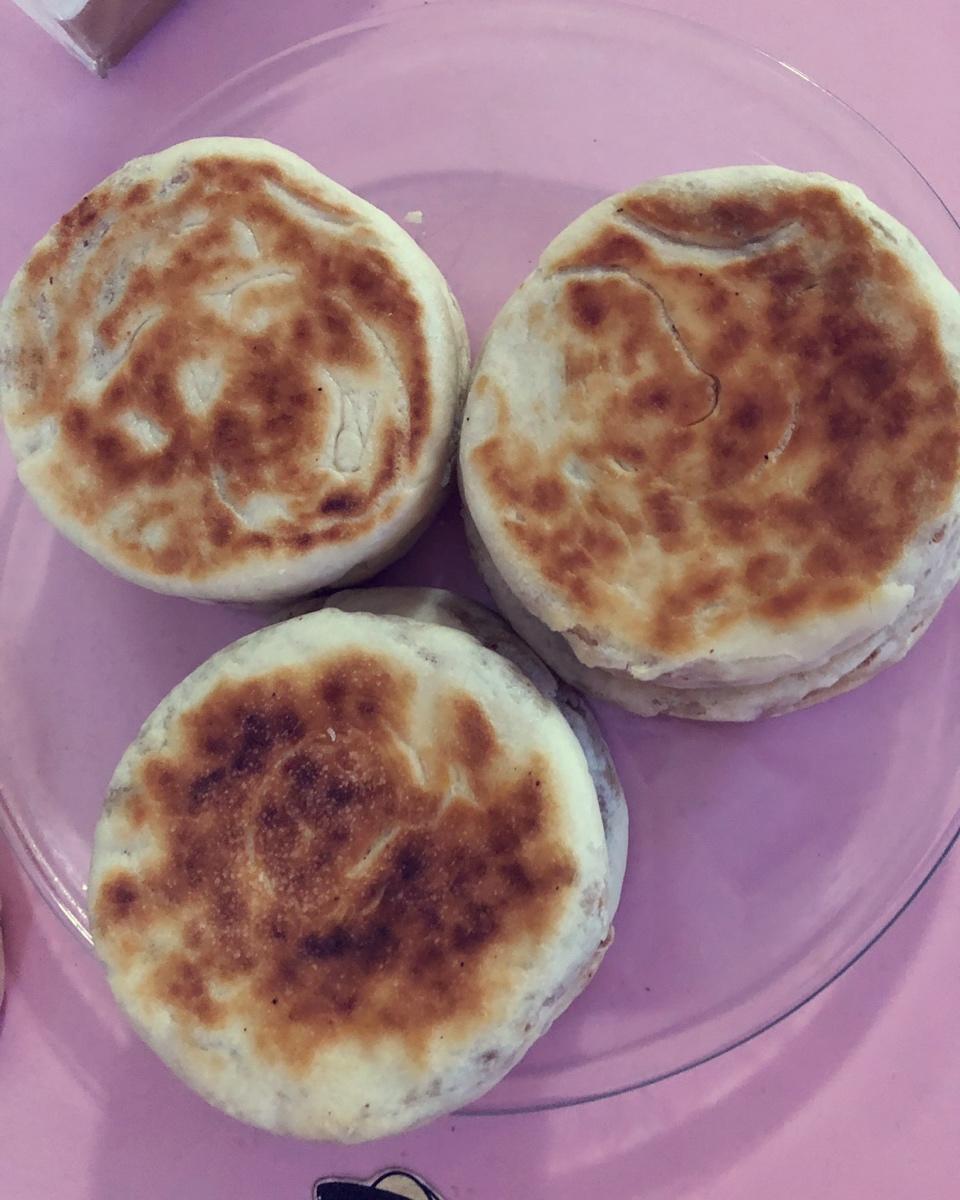 葱油酥发面火烧
