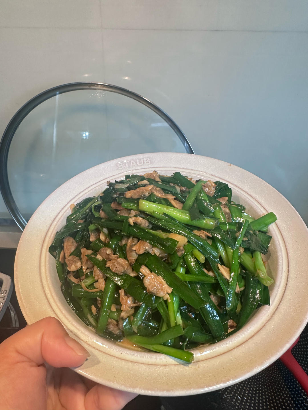 爆炒韭菜蛤蜊肉