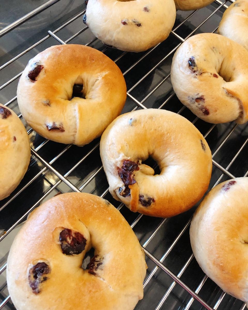 （无油）全麦黑麦贝果bagel~咬劲十足，越嚼越香
