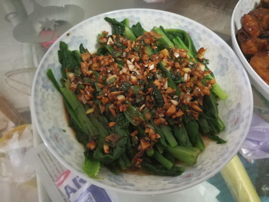 白灼油麦菜