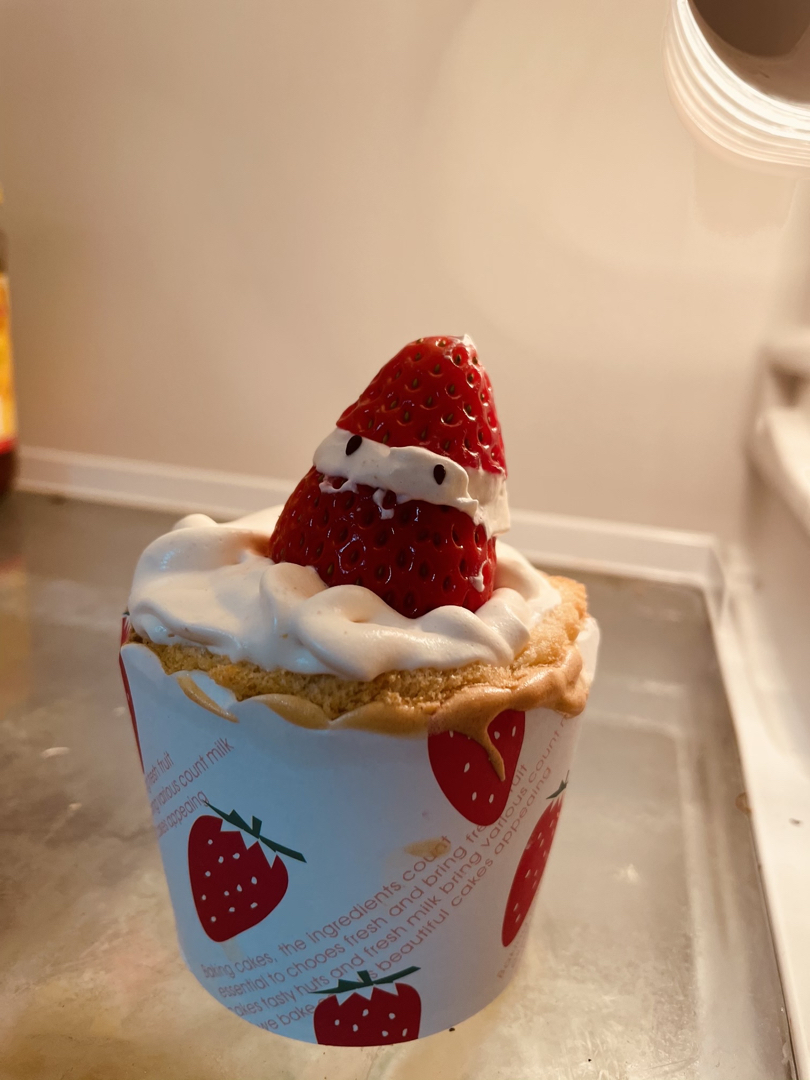 圣诞老人杯子蛋糕🍓草莓雪人蛋糕