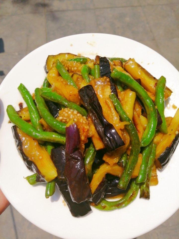 豆角烧茄子