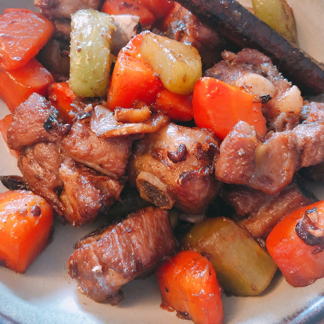 红烧排骨炖菜萝卜的做法