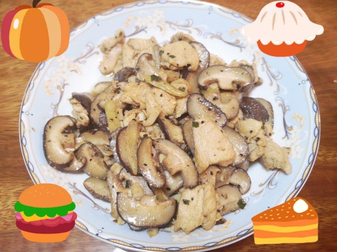 黑椒香菇鸡胸肉