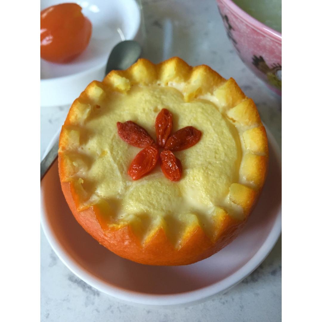 香橙蒸蛋，止咳化痰，宝宝的必备食谱（食疗），营养又美味