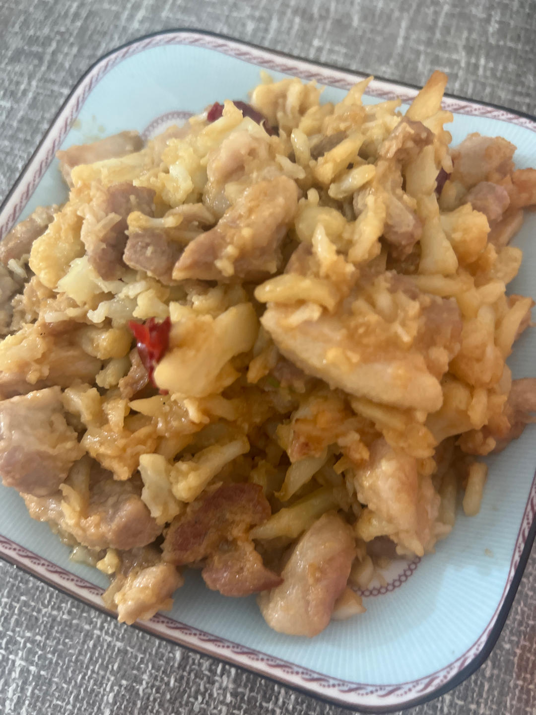 老丁的私房菜-干锅花菜