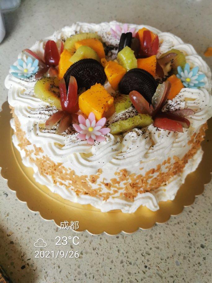 奥利奥鲜奶水果生日蛋糕