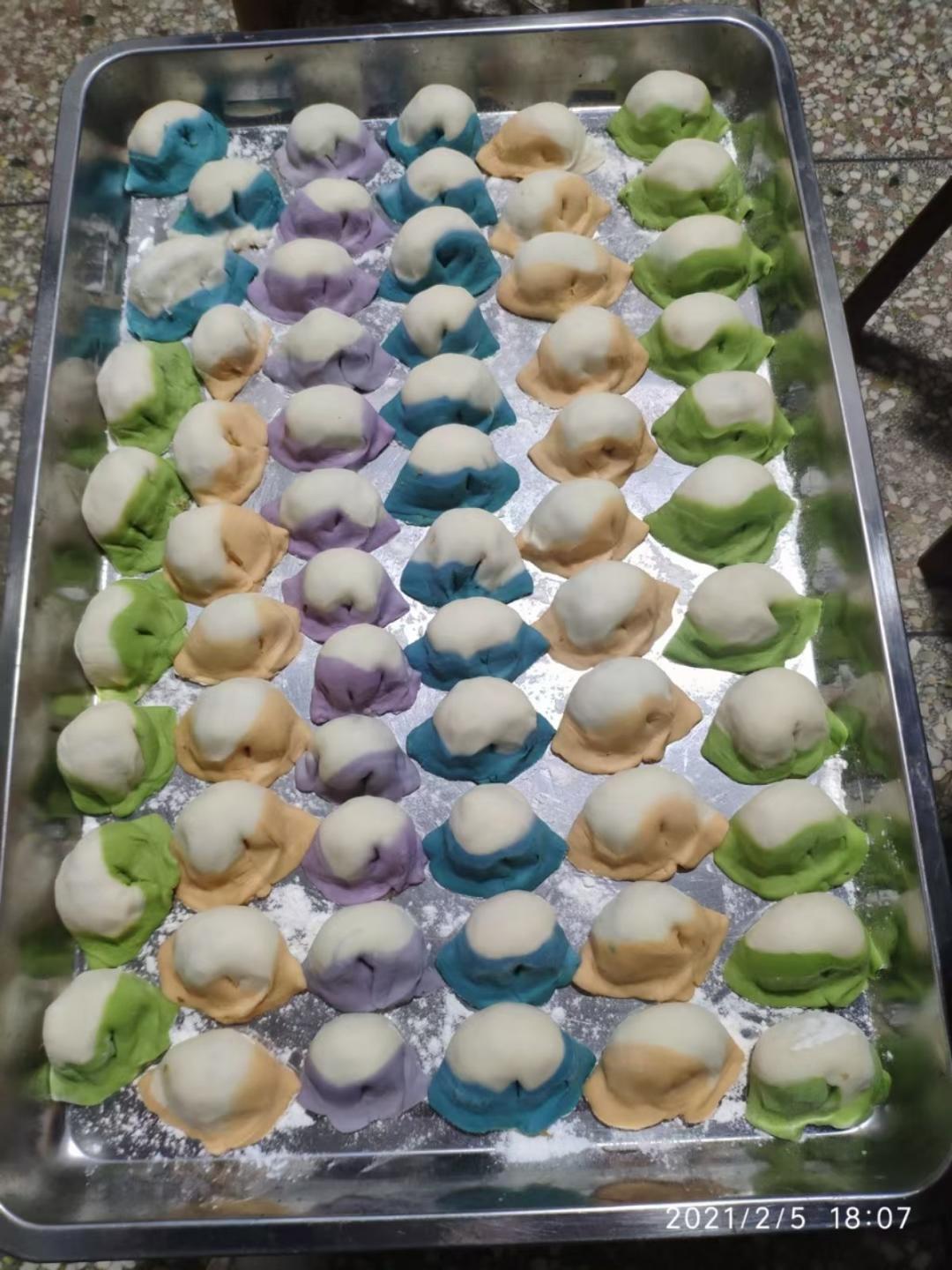 彩色水饺