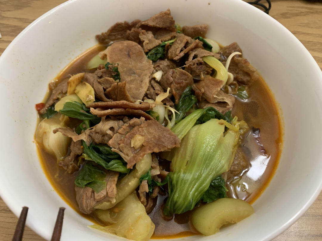 牛肉烧青菜