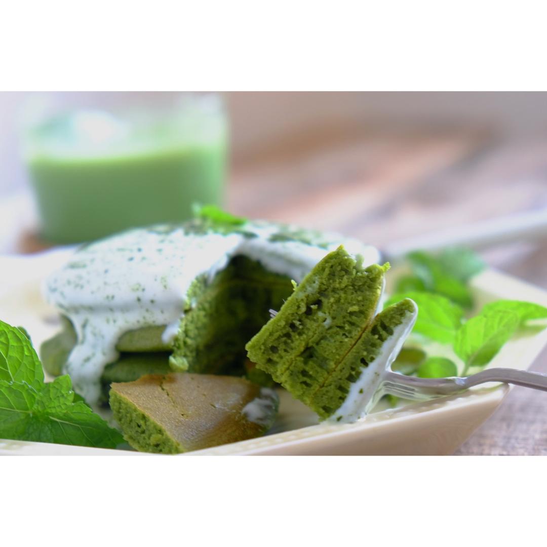 茬早餐8—抹茶松饼（无油）