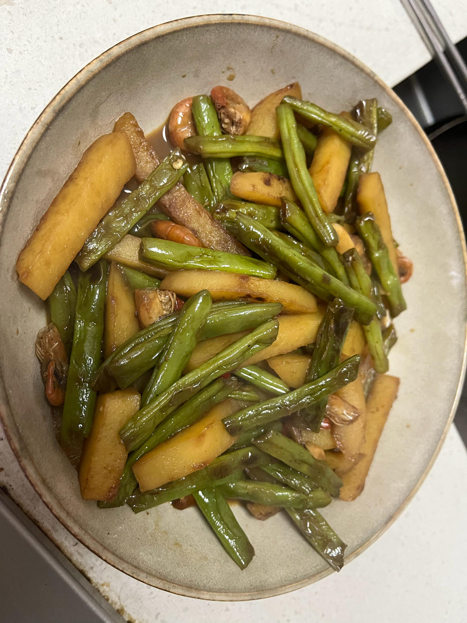干煸豆角土豆