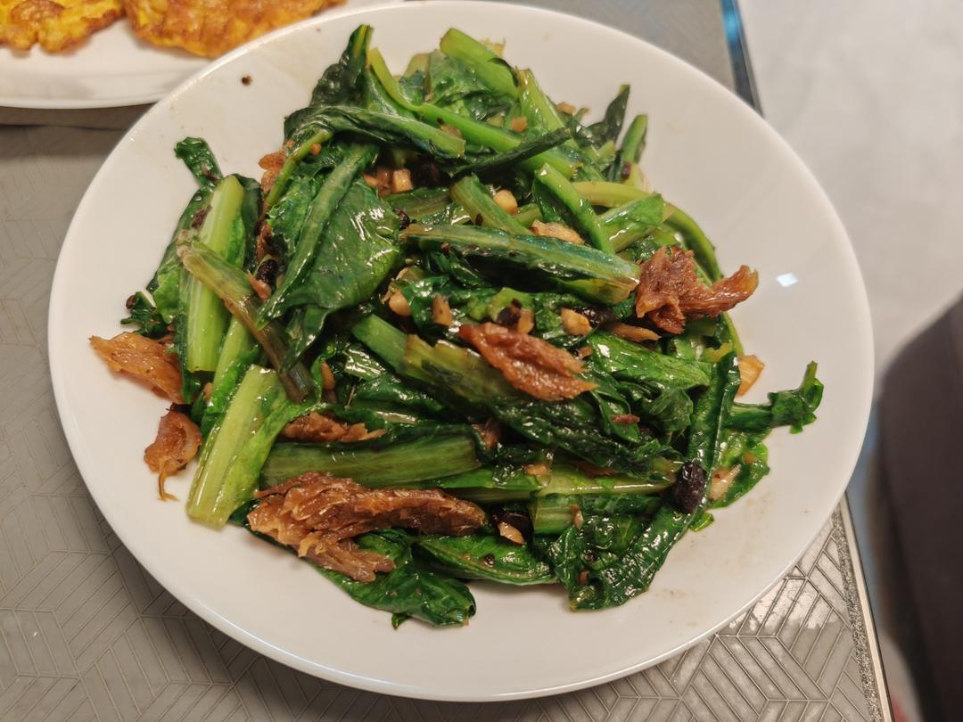 豆鼓鲮鱼油麦菜