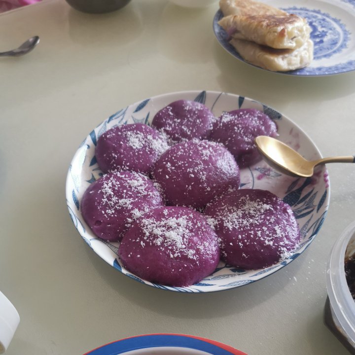 芝士紫薯糯米球