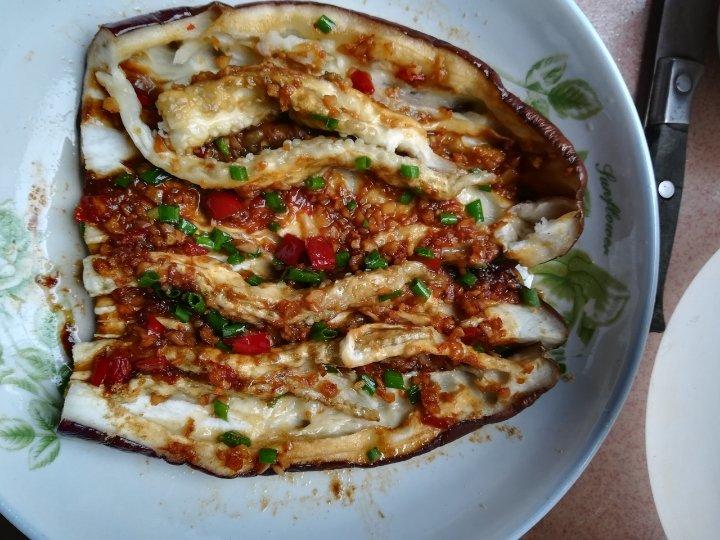 【微波炉烤茄子】