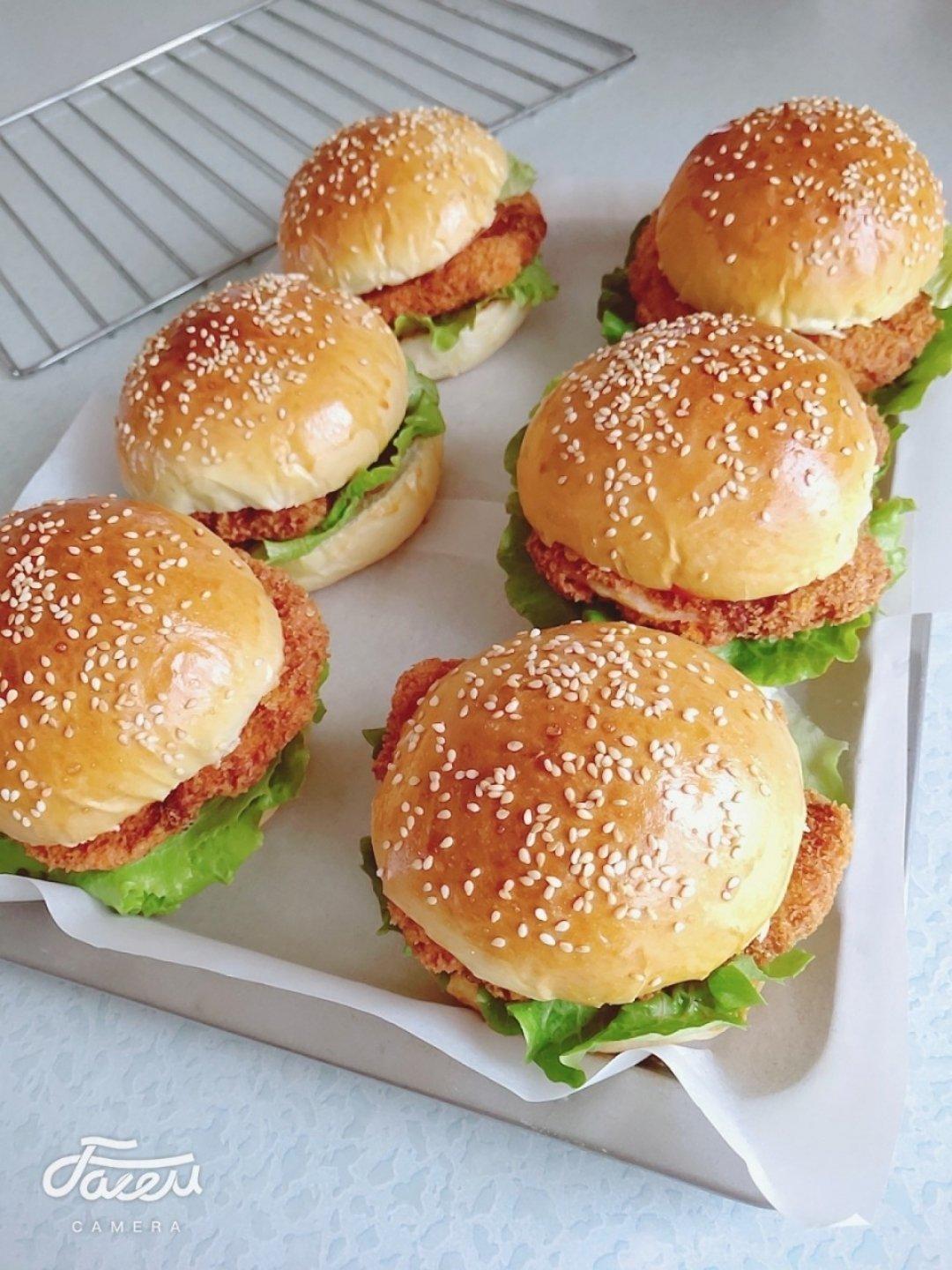 肯德基早餐汉堡轻松在家做 ---『玉米鸡肉汉堡包』