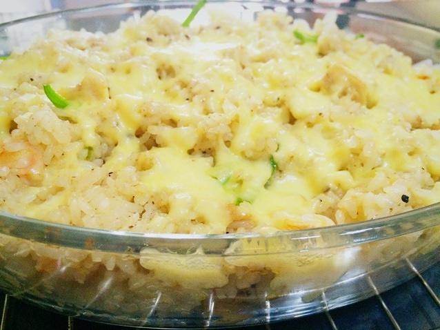 黑椒鸡胸焗饭的做法