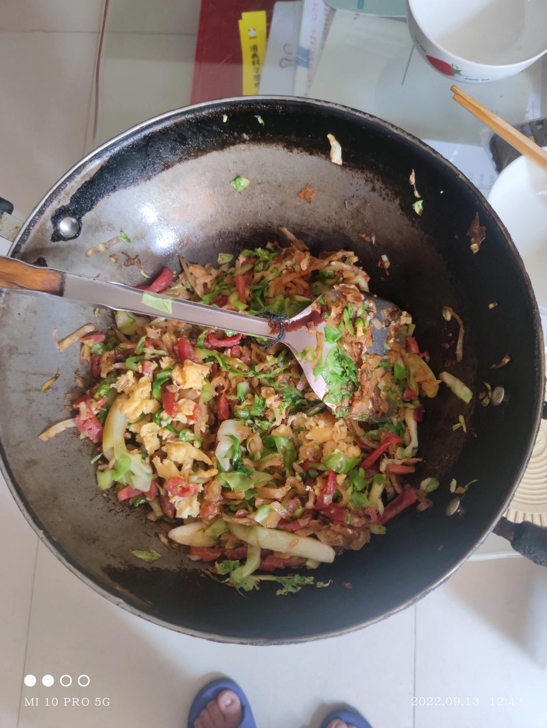 鸡蛋炒饼