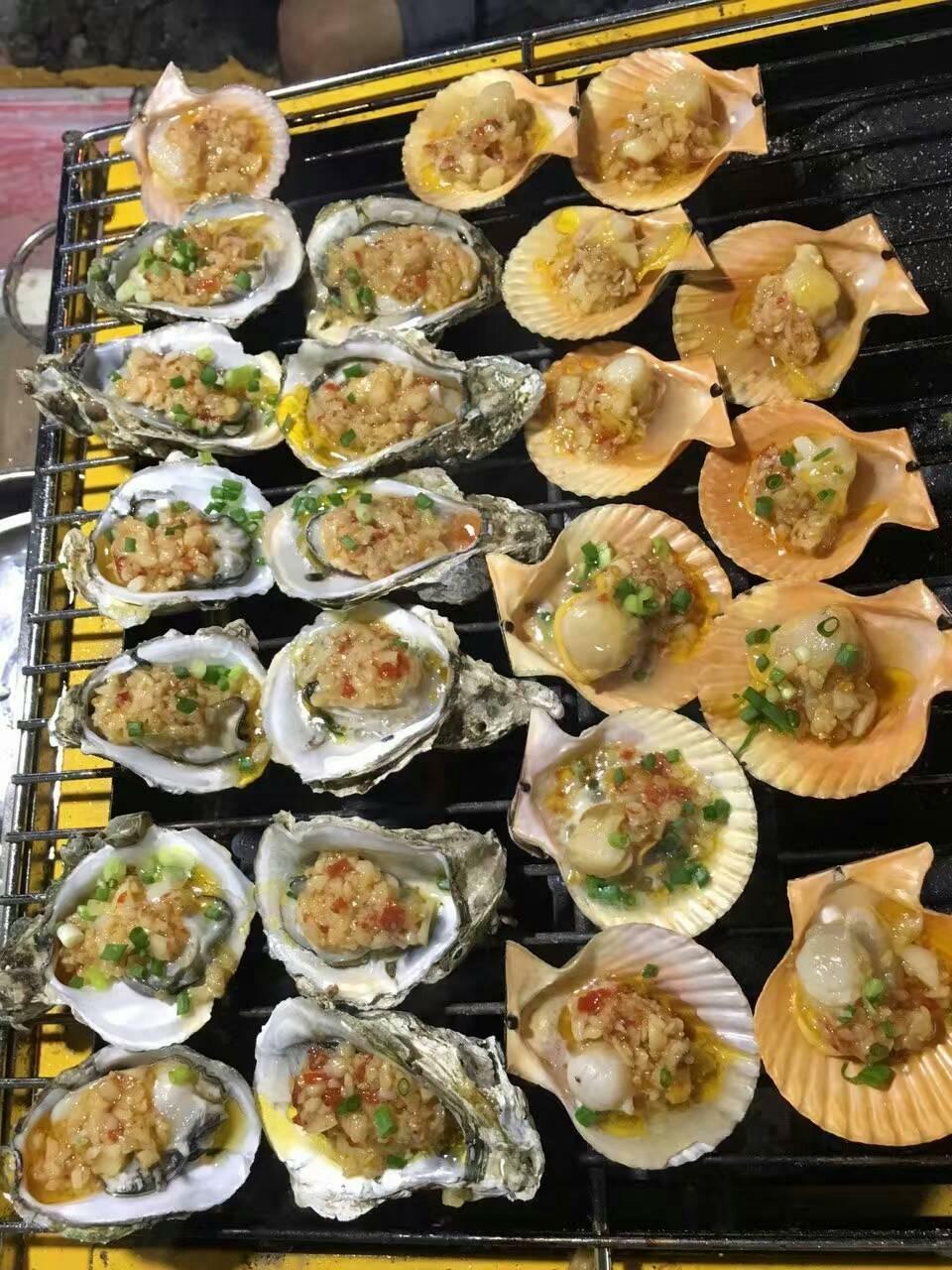 蒜蓉烤生蚝扇贝