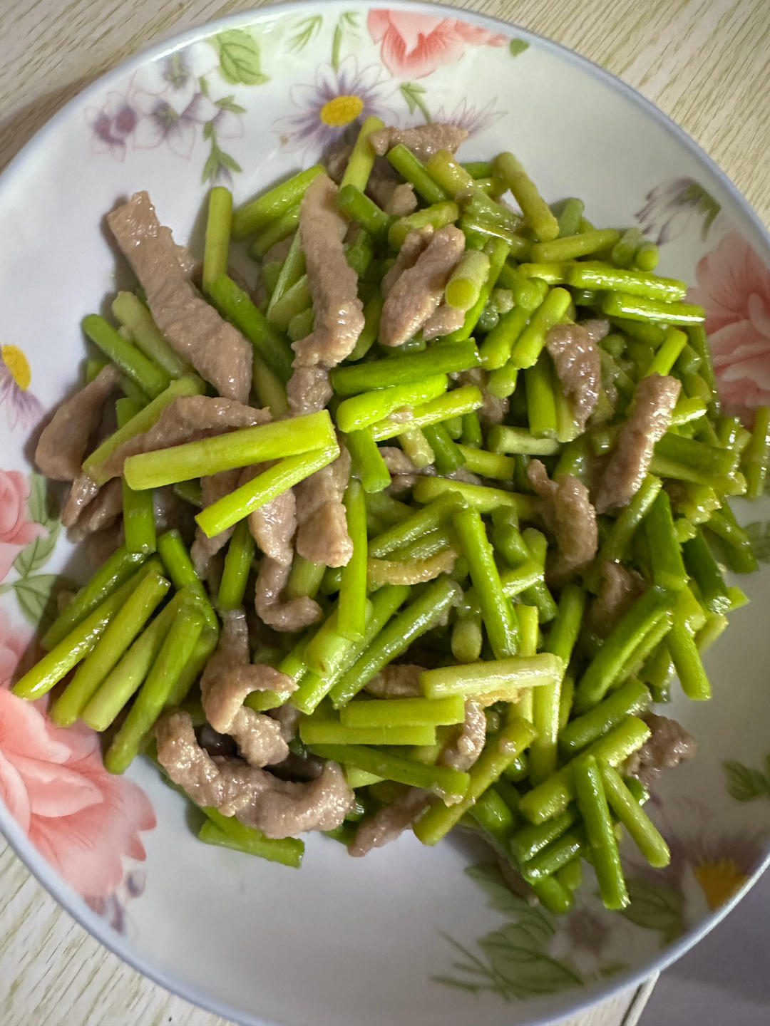 蒜薹炒肉丝