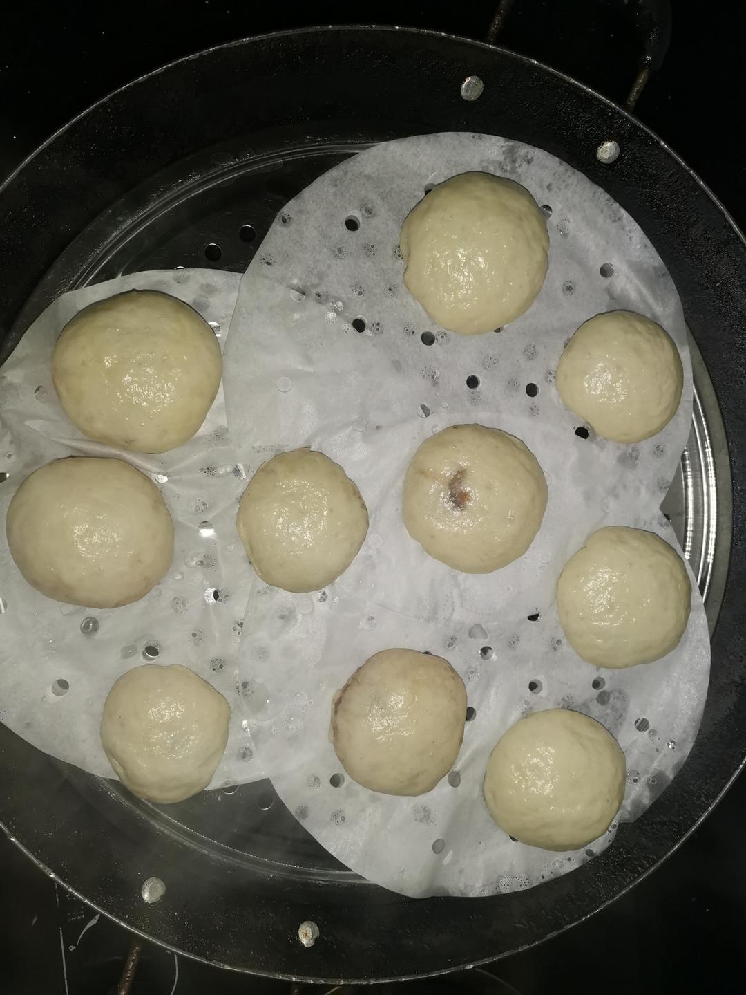超好吃有豆豆的豆沙包，一次发酵（红豆包）