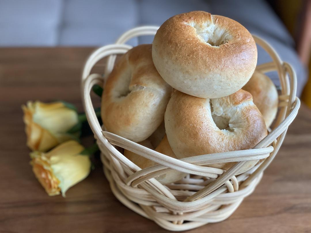 《堂本面包店》烫种原味贝果🥯的做法