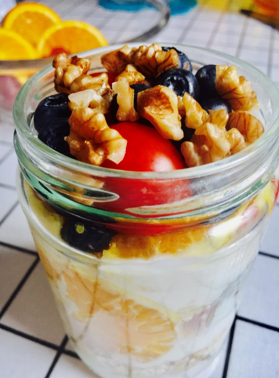 超流行的隔夜燕麦酸奶！！