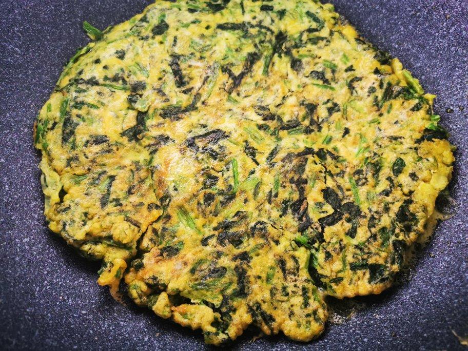 菠菜鸡蛋饼 超级简单               家常快手菜 早餐首选✌🏻