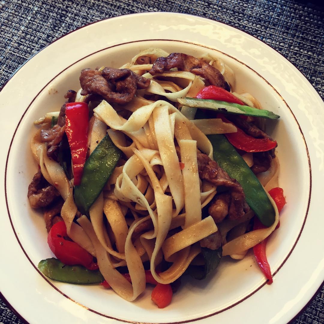青椒肉丝炒面