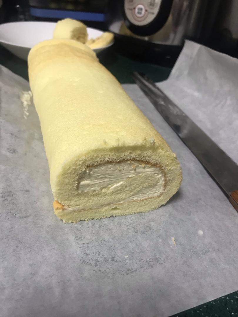 不掉皮不开裂-原味蛋糕卷